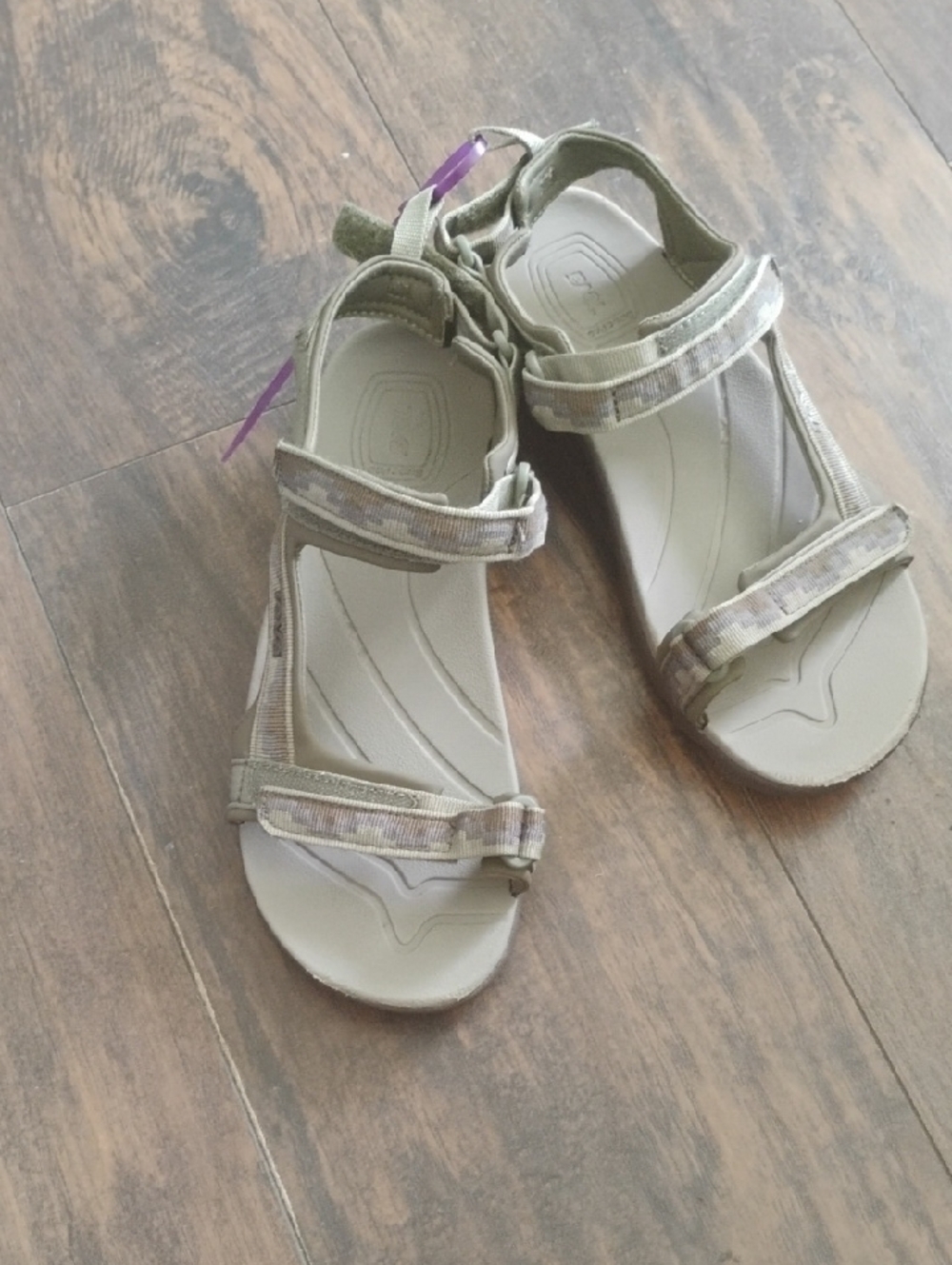 Teva Women's Beige/Tan Strappy Outdoor Sandals